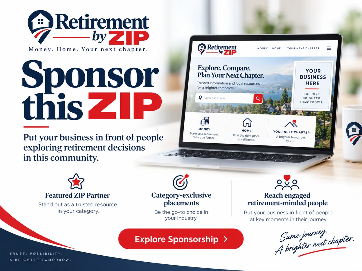 Sponsor this ZIP promotional artwork example for Retirement by ZIP advertising